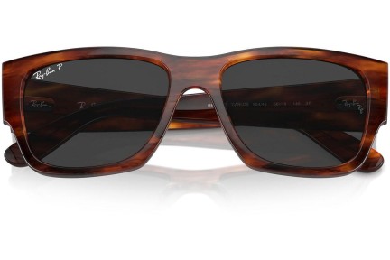 Zonnebril Ray-Ban Carlos RB0947S 954/48 Polarized Rechthoekige Havana