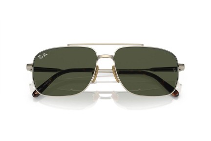 Zonnebril Ray-Ban Michael Titanium RB8096 926531 Rechthoekige Bruin