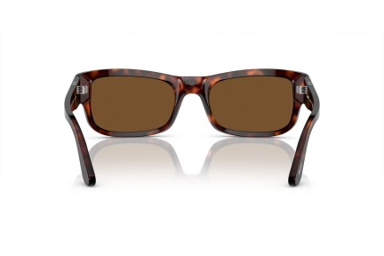 Zonnebril Persol PO3326S 24/57 Polarized Rechthoekige Havana