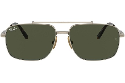 Zonnebril Ray-Ban Michael Titanium RB8096 926531 Rechthoekige Bruin