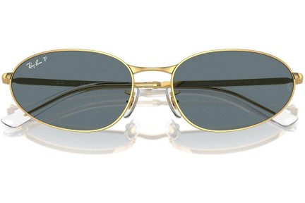 Zonnebril Ray-Ban RB3734 001/3R Polarized Ovaal Goud