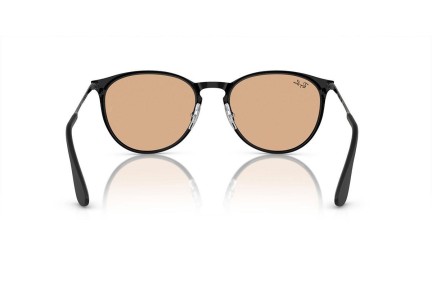 Zonnebril Ray-Ban Erika Metal RB3539 002/93 Ronde Zwart