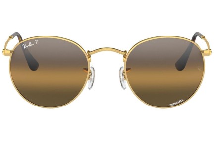 Zonnebril Ray-Ban Round Metal RB3447 001/G5 Polarized Ronde Goud