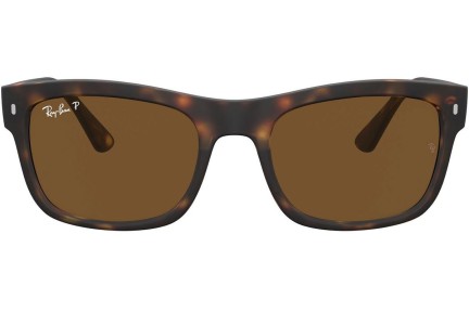 Zonnebril Ray-Ban RB4428 894/57 Polarized Vierkant Havana