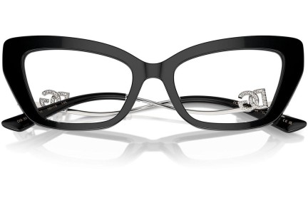 Brillen Dolce & Gabbana DG3391B 501 Cat Eye Zwart