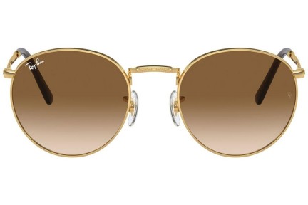 Zonnebril Ray-Ban New Round RB3637 001/51 Ronde Goud