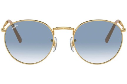 Zonnebril Ray-Ban New Round RB3637 001/3F Ronde Goud