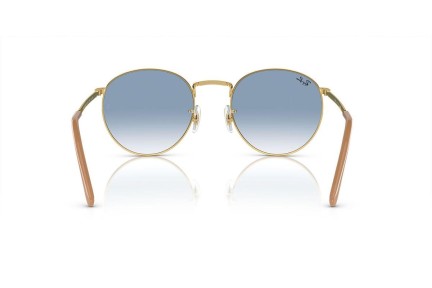 Zonnebril Ray-Ban New Round RB3637 001/3F Ronde Goud