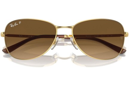 Zonnebril Ray-Ban RB3733 001/M2 Polarized Pilot Goud