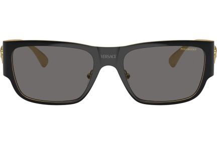 Zonnebril Versace VE2262 143381 Polarized Vierkant Zwart