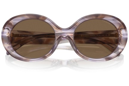 Zonnebril Emporio Armani EA4231U 615673 Ronde Bruin