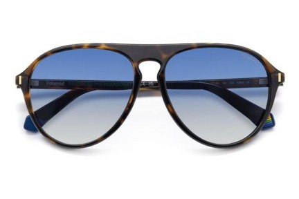 Zonnebril Polaroid PLD6225/S 086/Z7 Polarized Pilot Havana