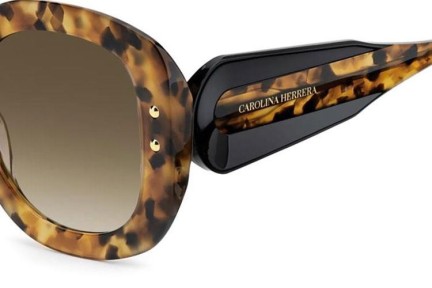 Zonnebril Carolina Herrera HER0254/S 086/HA Rechthoekige Havana