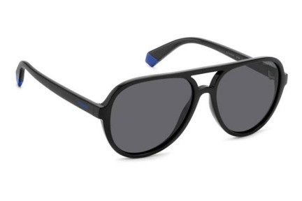 Zonnebril Polaroid Junior PLD8046/S/T 807/M9 Polarized Pilot Zwart