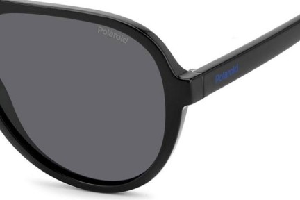 Zonnebril Polaroid Junior PLD8046/S/T 807/M9 Polarized Pilot Zwart