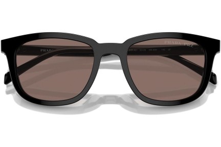 Zonnebril Prada PRA21S 16K30H Polarized Rechthoekige Zwart