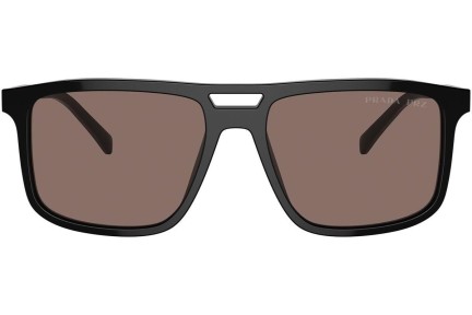 Zonnebril Prada PRA22S 16K30H Polarized Vierkant Zwart