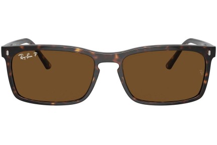 Zonnebril Ray-Ban RB4435 902/57 Polarized Rechthoekige Havana