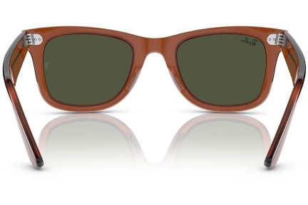 Zonnebril Ray-Ban Wayfarer RB2140F 677631 Vierkant Bruin