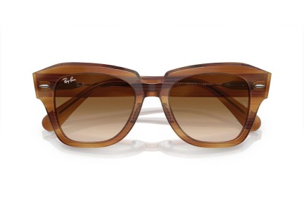 Zonnebril Ray-Ban State Street RB2186 140351 Vierkant Bruin