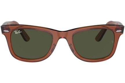 Zonnebril Ray-Ban Wayfarer RB2140F 677631 Vierkant Bruin