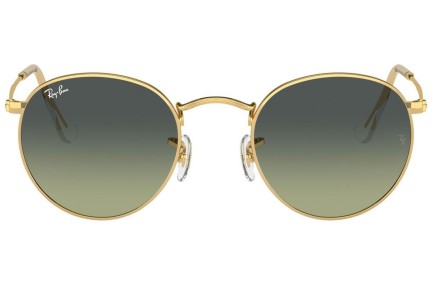 Zonnebril Ray-Ban Round Metal RB3447 001/BH Ronde Goud