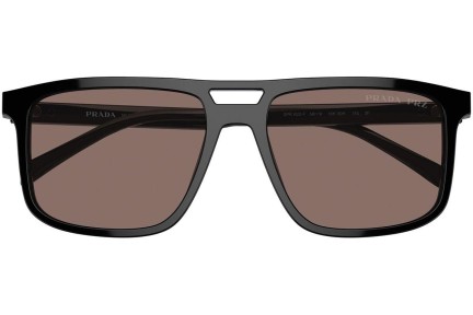 Zonnebril Prada PRA22SF 16K30H Polarized Rechthoekige Zwart