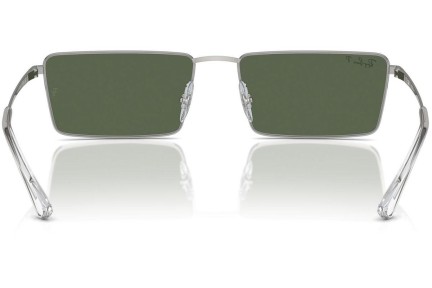 Zonnebril Ray-Ban RB3741 003/9A Polarized Rechthoekige Zilver