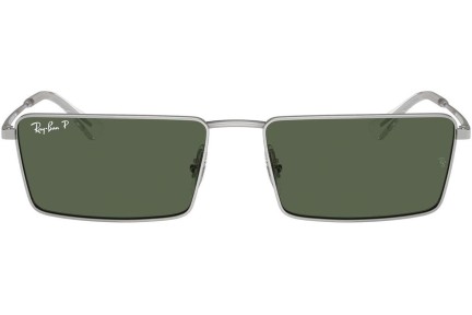 Zonnebril Ray-Ban RB3741 003/9A Polarized Rechthoekige Zilver