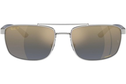 Zonnebril Ray-Ban RB3737CH 003/J0 Polarized Rechthoekige Zilver