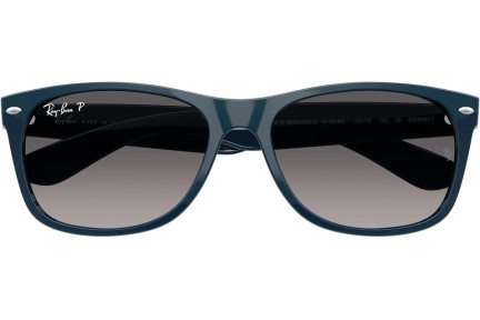 Zonnebril Ray-Ban New Wayfarer RB2132 6796M3 Polarized Vierkant Blauw