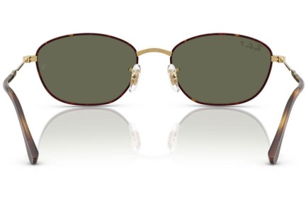 Zonnebril Ray-Ban RB3749 927358 Polarized Rechthoekige Goud