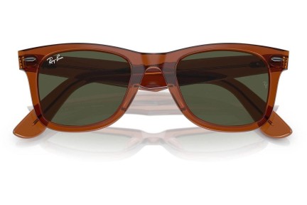 Zonnebril Ray-Ban Wayfarer RB2140F 677631 Vierkant Bruin