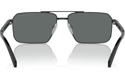 Zonnebril Prada PRA57S 1AB5Z1 Polarized Rechthoekige Zwart