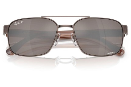 Zonnebril Ray-Ban RB3751CH 9259AN Polarized Vierkant Bruin