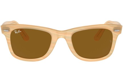 Zonnebril Ray-Ban Wayfarer RB2140F 140833 Vierkant Bruin