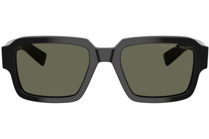 Zonnebril Prada PR02ZS 1AB03R Polarized Rechthoekige Zwart