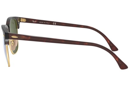 Zonnebril Ray-Ban Clubmaster Flash Lenses RB3016 114530 Browline Havana