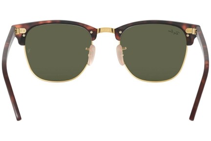 Zonnebril Ray-Ban Clubmaster Flash Lenses RB3016 114530 Browline Havana