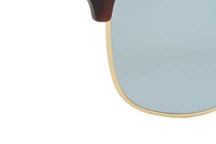 Zonnebril Ray-Ban Clubmaster Flash Lenses RB3016 114530 Browline Havana