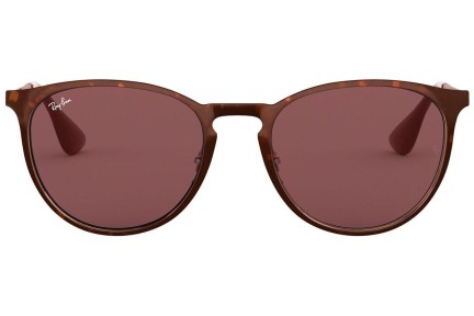 Zonnebril Ray-Ban Erika Metal RB3539 913375 Ronde Havana