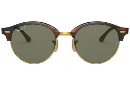 Zonnebril Ray-Ban Clubround Flash Lenses RB4246 990/58 Polarized Ronde Rood