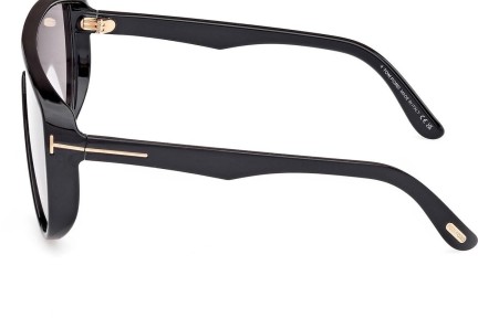 Zonnebril Tom Ford Achilles FT1182 01A Panorama | Shield Zwart