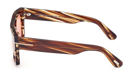 Zonnebril Tom Ford Fausto FT0711 53E Flat Top Havana