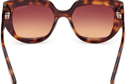 Zonnebril Tom Ford Saltzman FT1192 53F Cat Eye Havana