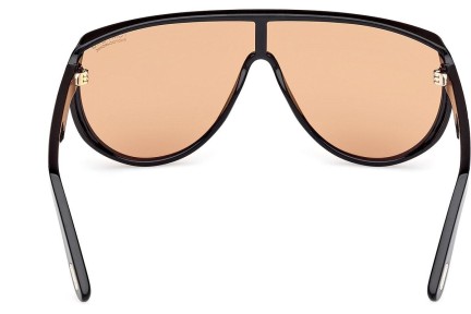 Zonnebril Tom Ford Achilles FT1182 01E Panorama | Shield Zwart