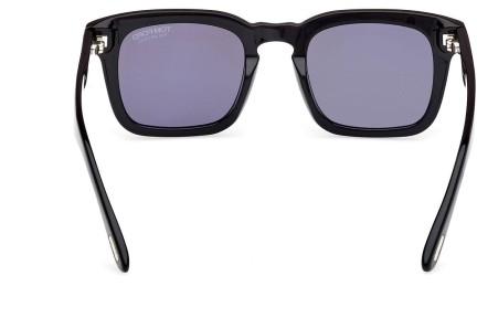 Zonnebril Tom Ford Dax FT0751 01D Polarized Vierkant Zwart