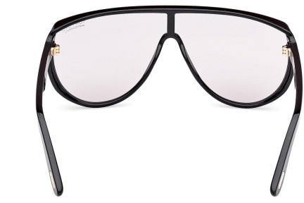 Zonnebril Tom Ford Achilles FT1182 01A Panorama | Shield Zwart