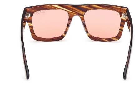 Zonnebril Tom Ford Fausto FT0711 53E Flat Top Havana