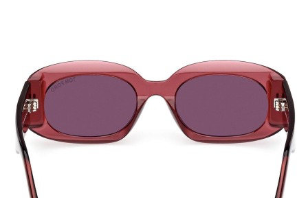 Zonnebril Tom Ford Cielle FT1187 69E Ovaal Rood